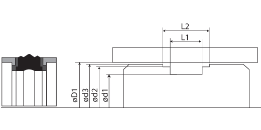shema utora hidraulične brtve