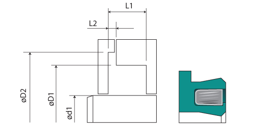 grove dimensions of the rod seals
