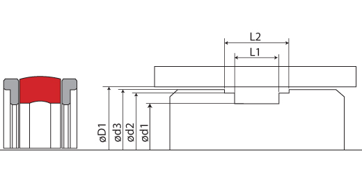 shema utora hidraulične brtve